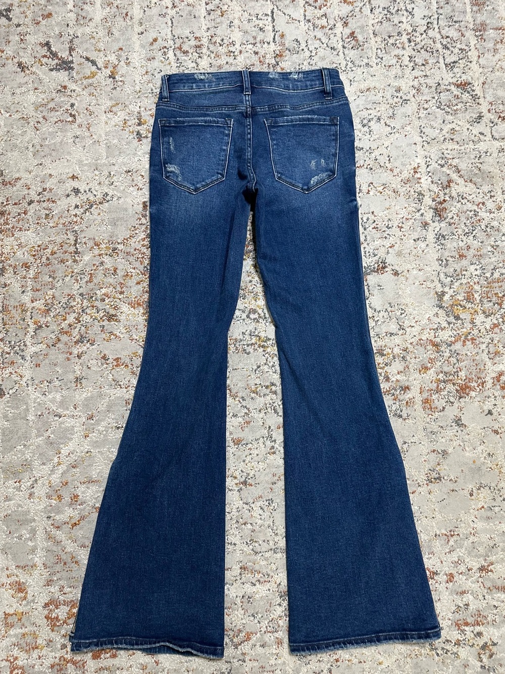 Vervet Flare Jeans Leopard Slit Size 26 - Picture 12 of 13